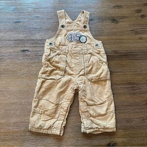 3/27$ The Children's Place Baby Tan Beige Overalls size 6-9 months